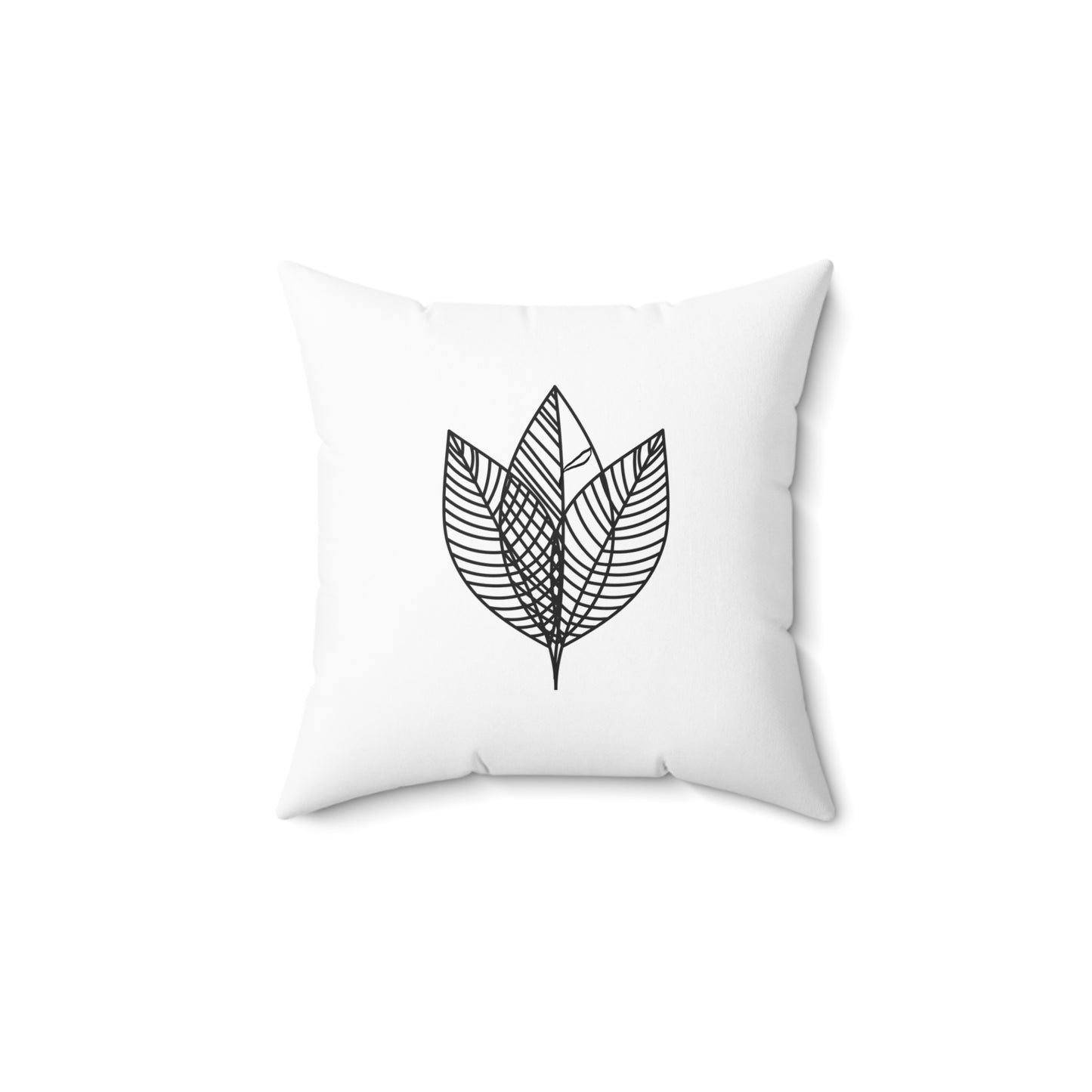Flooded Flower Polyester Square Pillow
