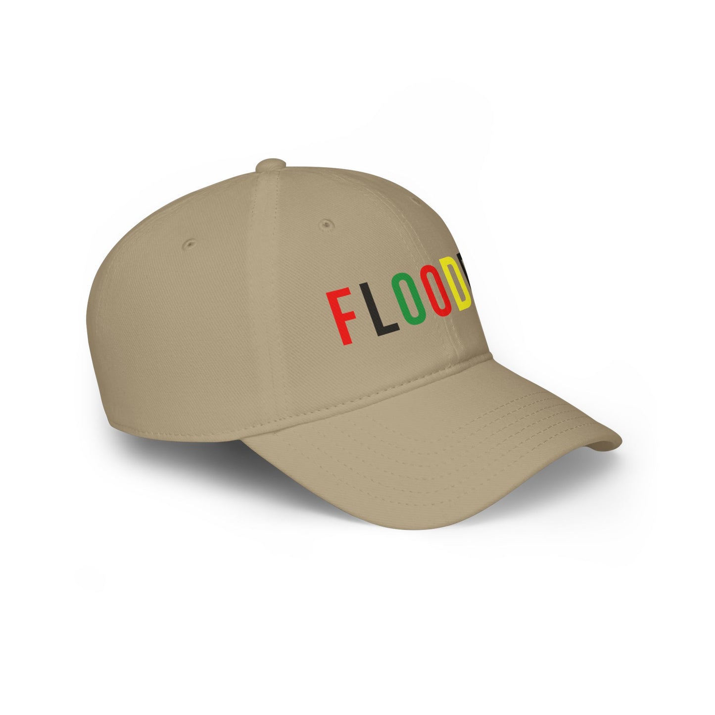 Flooded Letters Low Profile Baseball Cap