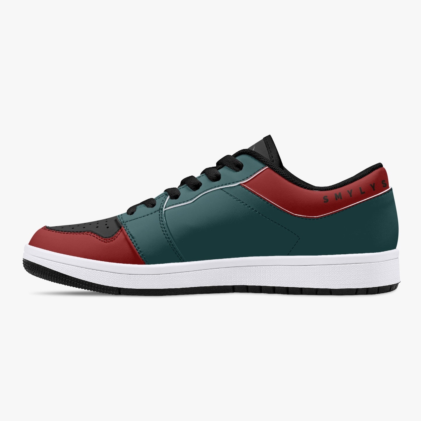 Smyly Sickwitit Low-Top Leather Sneakers - White/Black