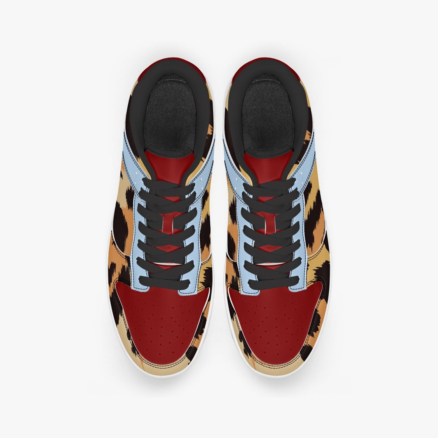 Flooded Dunk Stylish Low-Top Leather Sneakers
