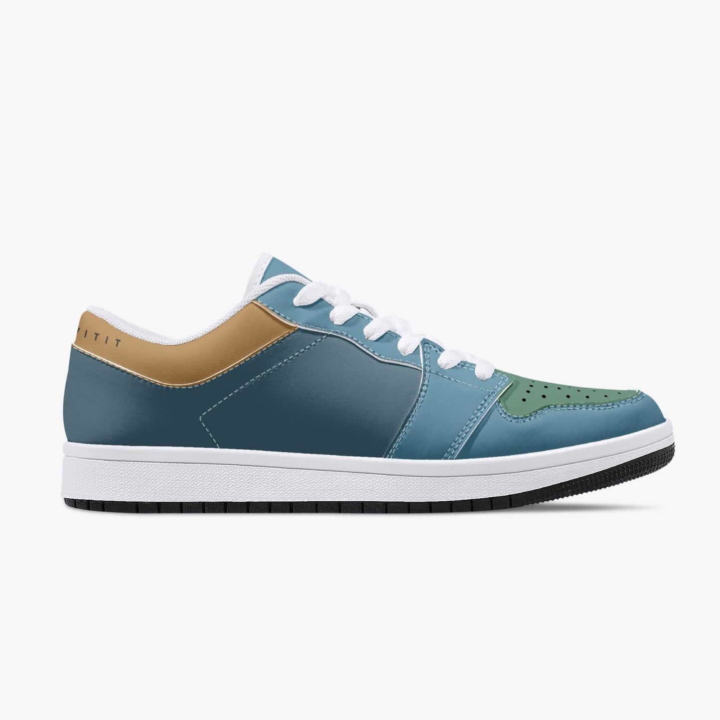 Smyly Sickwitit Low-Top Leather Sneakers - White/Black