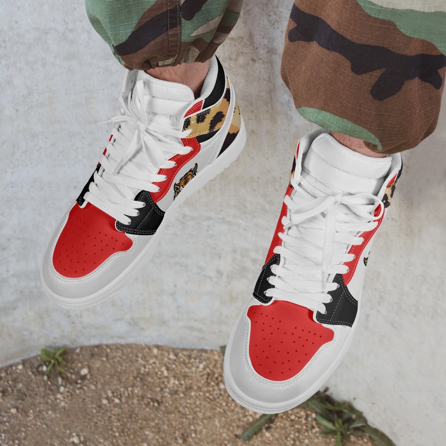 Rozzie High-Top Leather Sneakers - White