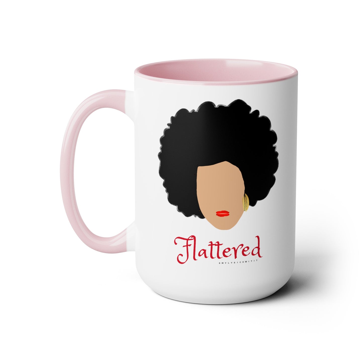 Flattered Two-Tone Coffee Mugs, 15oz