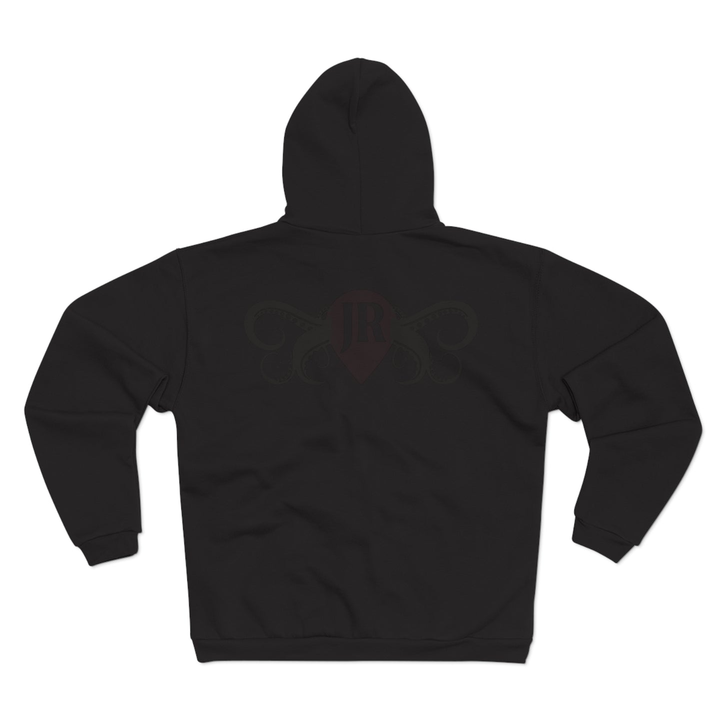JR Unisex Hooded Zip Sweatshirt with Octopus Design - Perfect for Aquatic Lovers