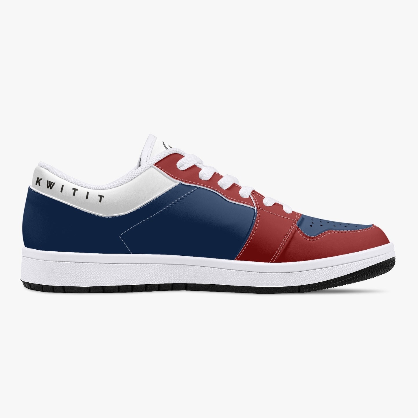 Smyly Sickwitit Low-Top Leather Sneakers - White/Black