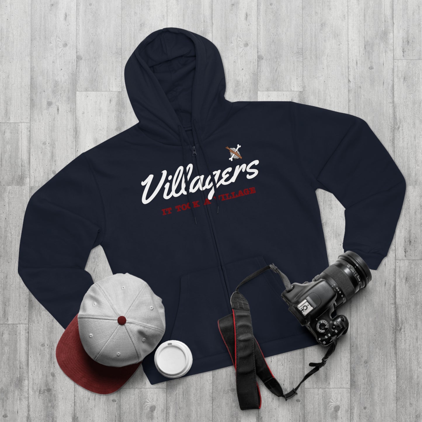 Villagers Zip Hoodie - Cozy Unisex Sweatshirt for Community Lovers