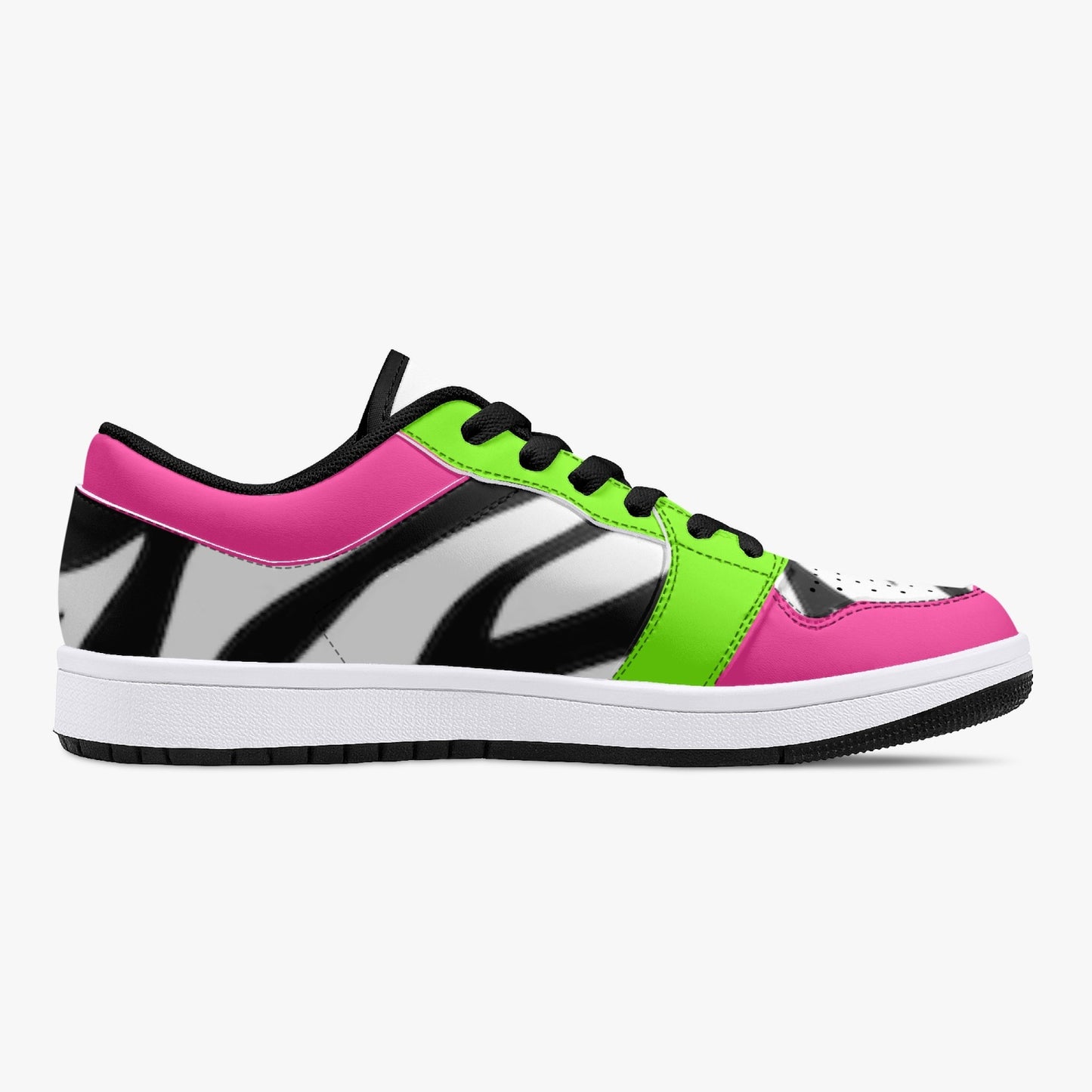 Smyly Sickwitit Low-Top Leather Sneakers - White/Black