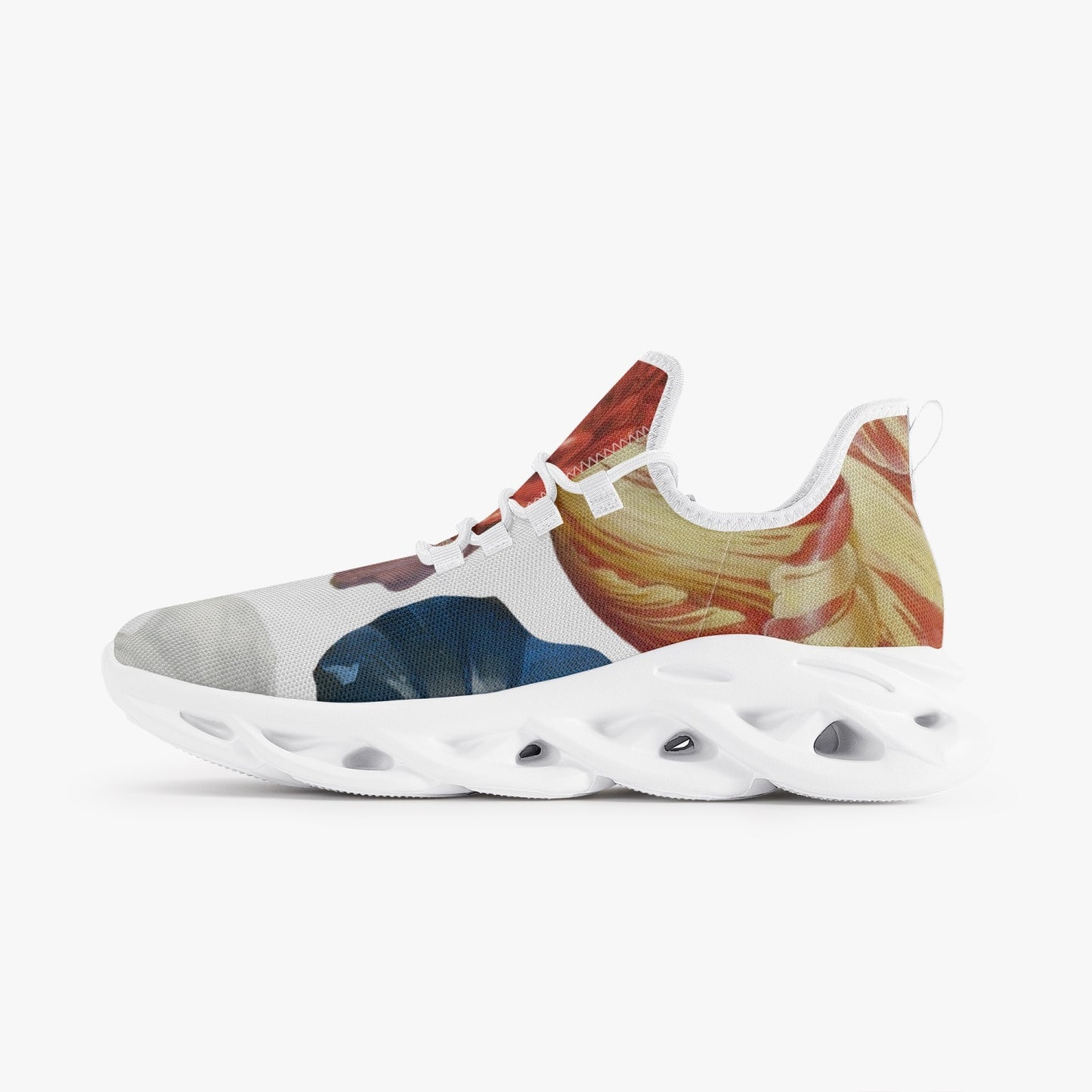 Flooded Vibes Mesh Knit Sneakers - White