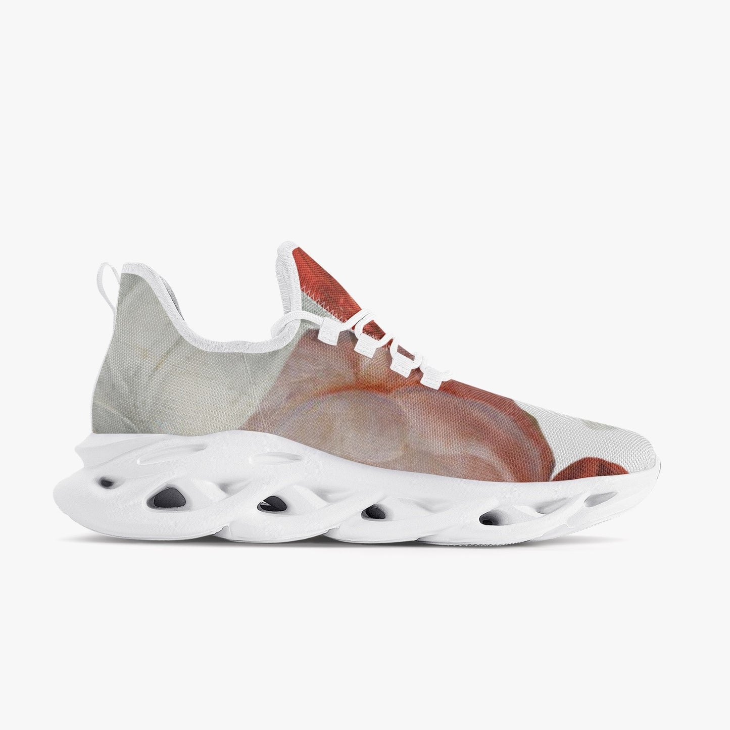 Flooded Vibes Mesh Knit Sneakers - White