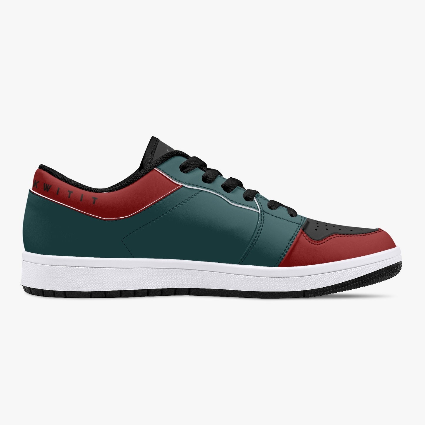 Smyly Sickwitit Low-Top Leather Sneakers - White/Black