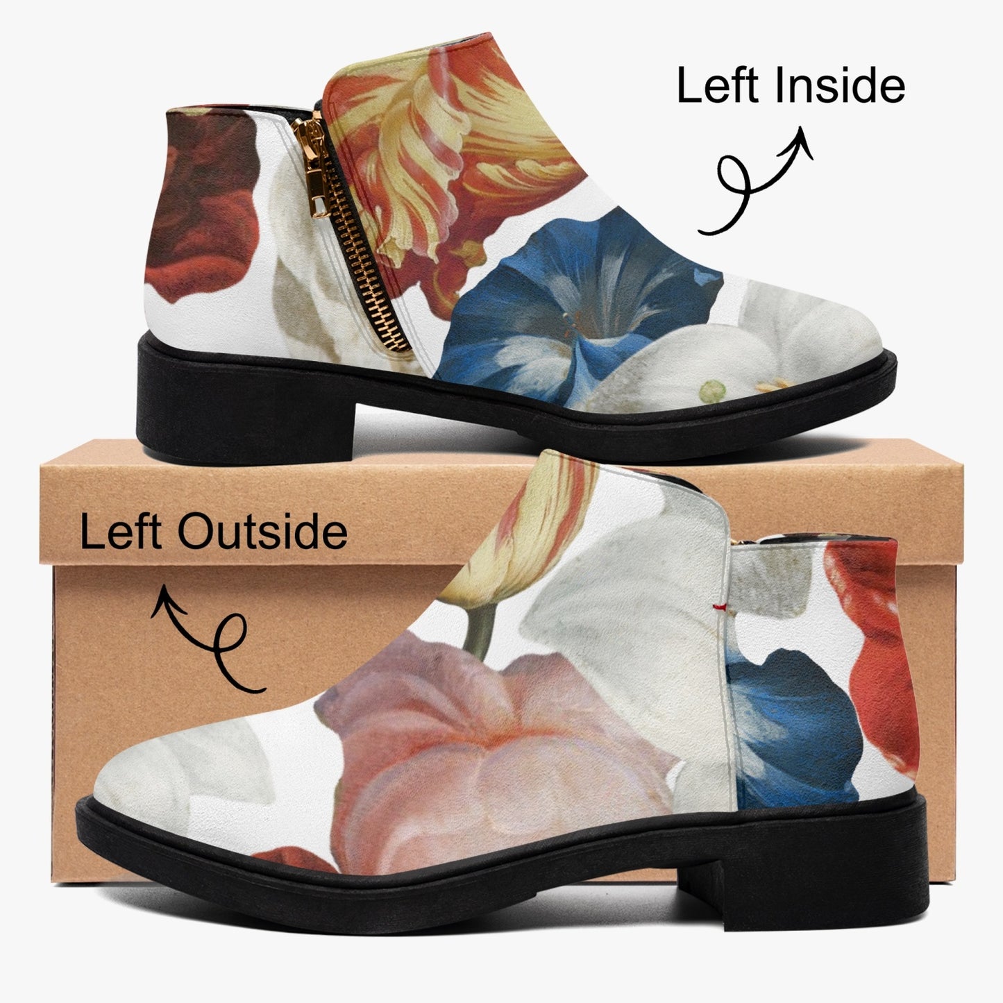 Flooded Vibes Fashion Zipper Boots