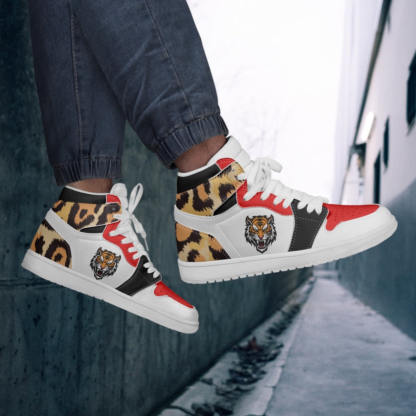 Rozzie High-Top Leather Sneakers - White