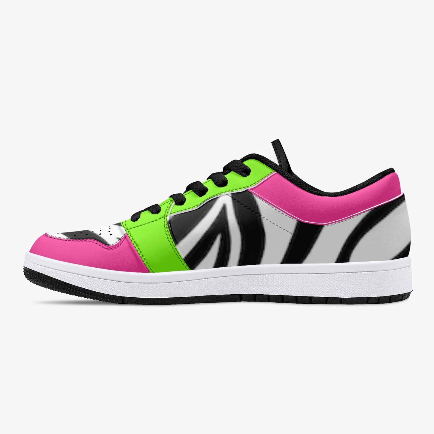 Smyly Sickwitit Low-Top Leather Sneakers - White/Black