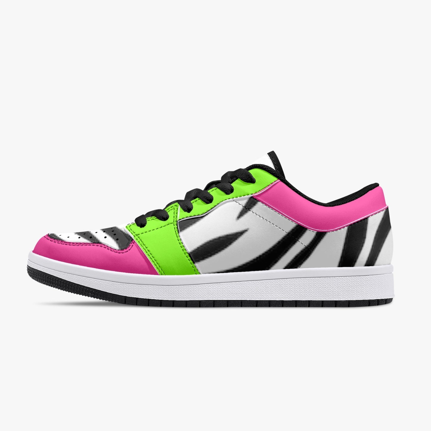 Smyly Sickwitit Low-Top Leather Sneakers - White/Black