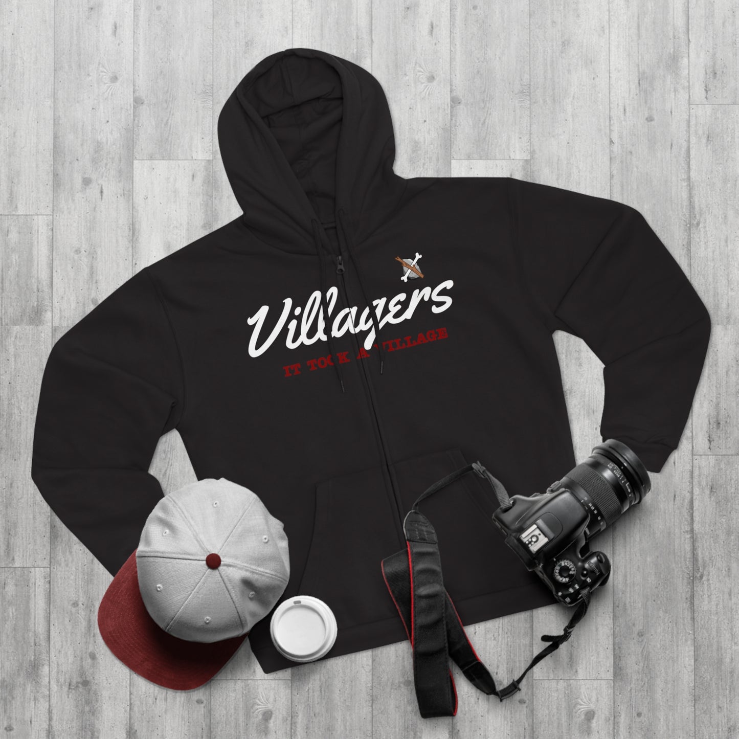 Villagers Zip Hoodie - Cozy Unisex Sweatshirt for Community Lovers