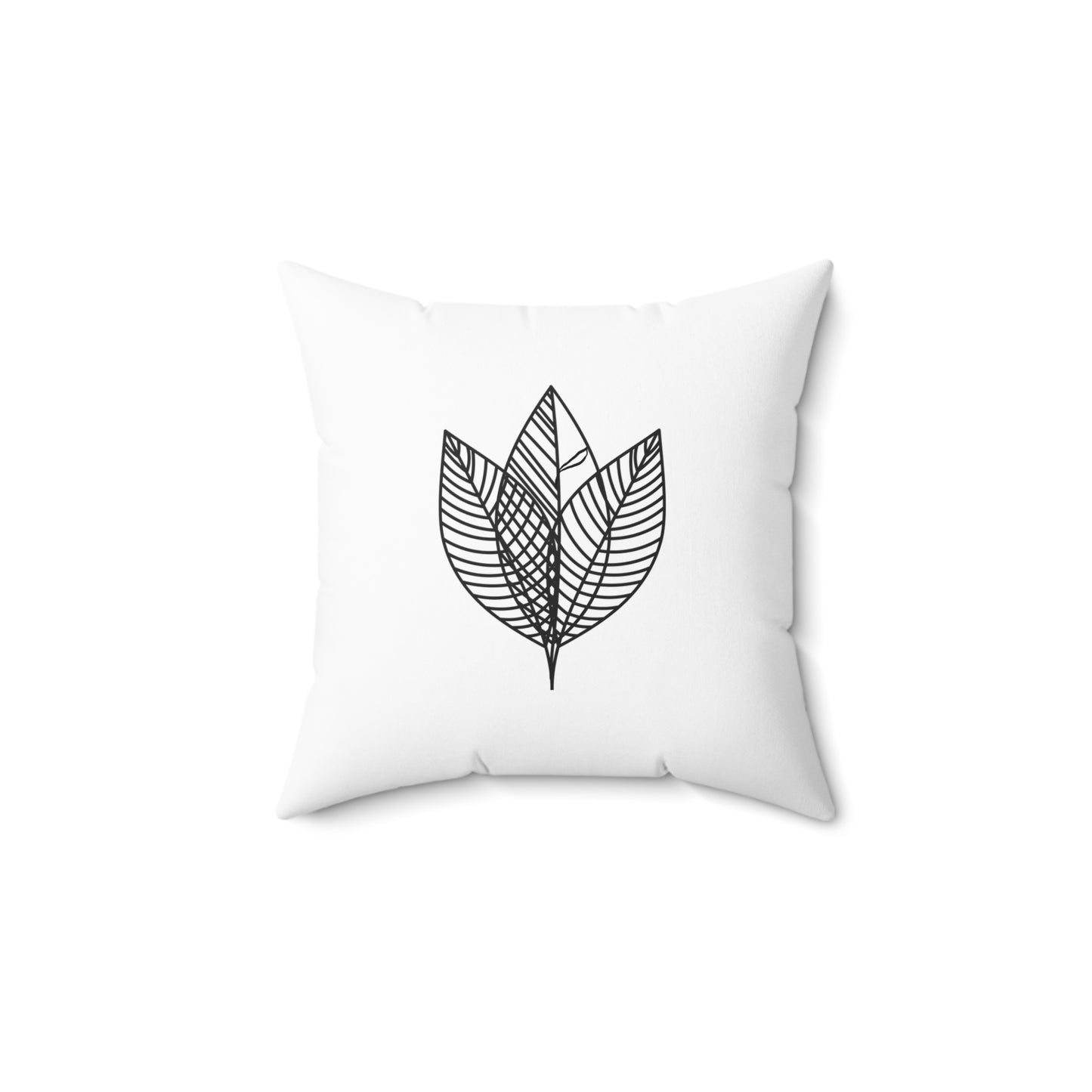 Flooded Flower Polyester Square Pillow