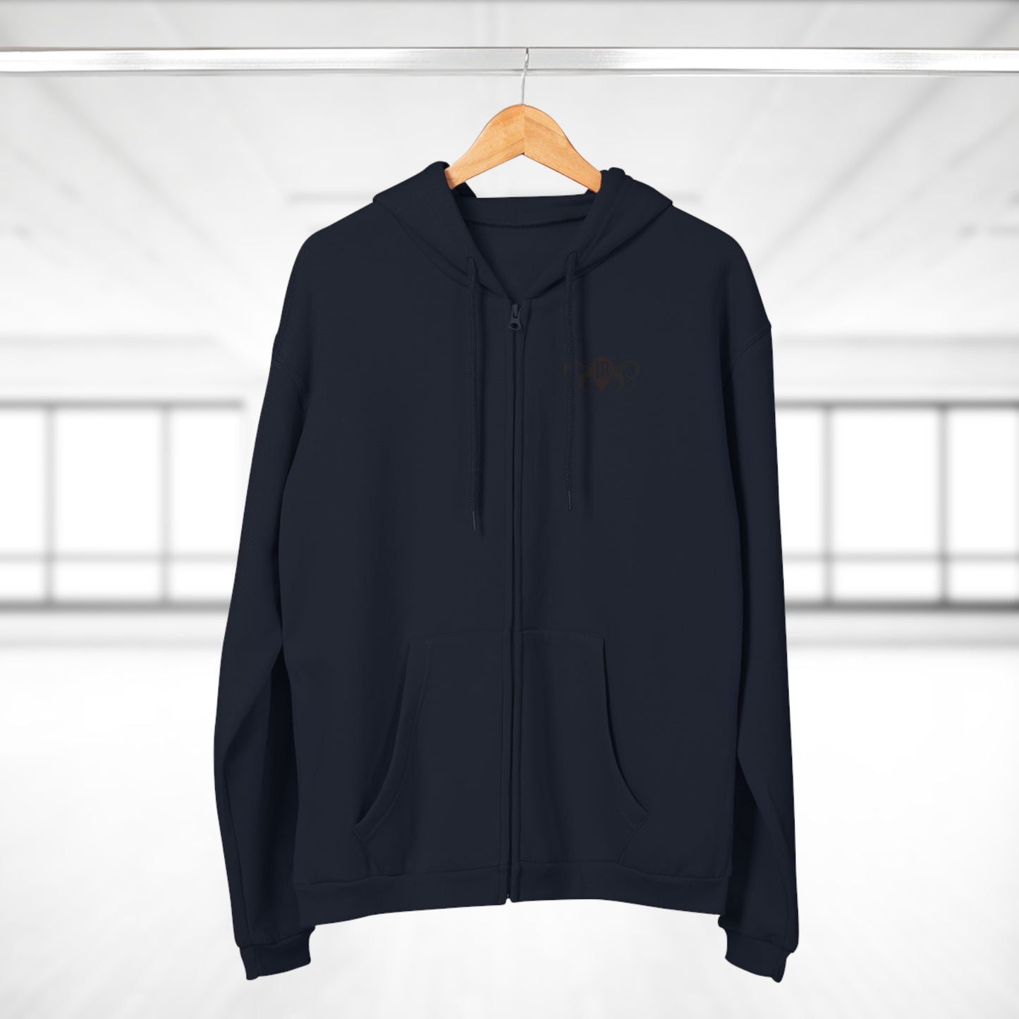JR Unisex Hooded Zip Sweatshirt with Octopus Design - Perfect for Aquatic Lovers