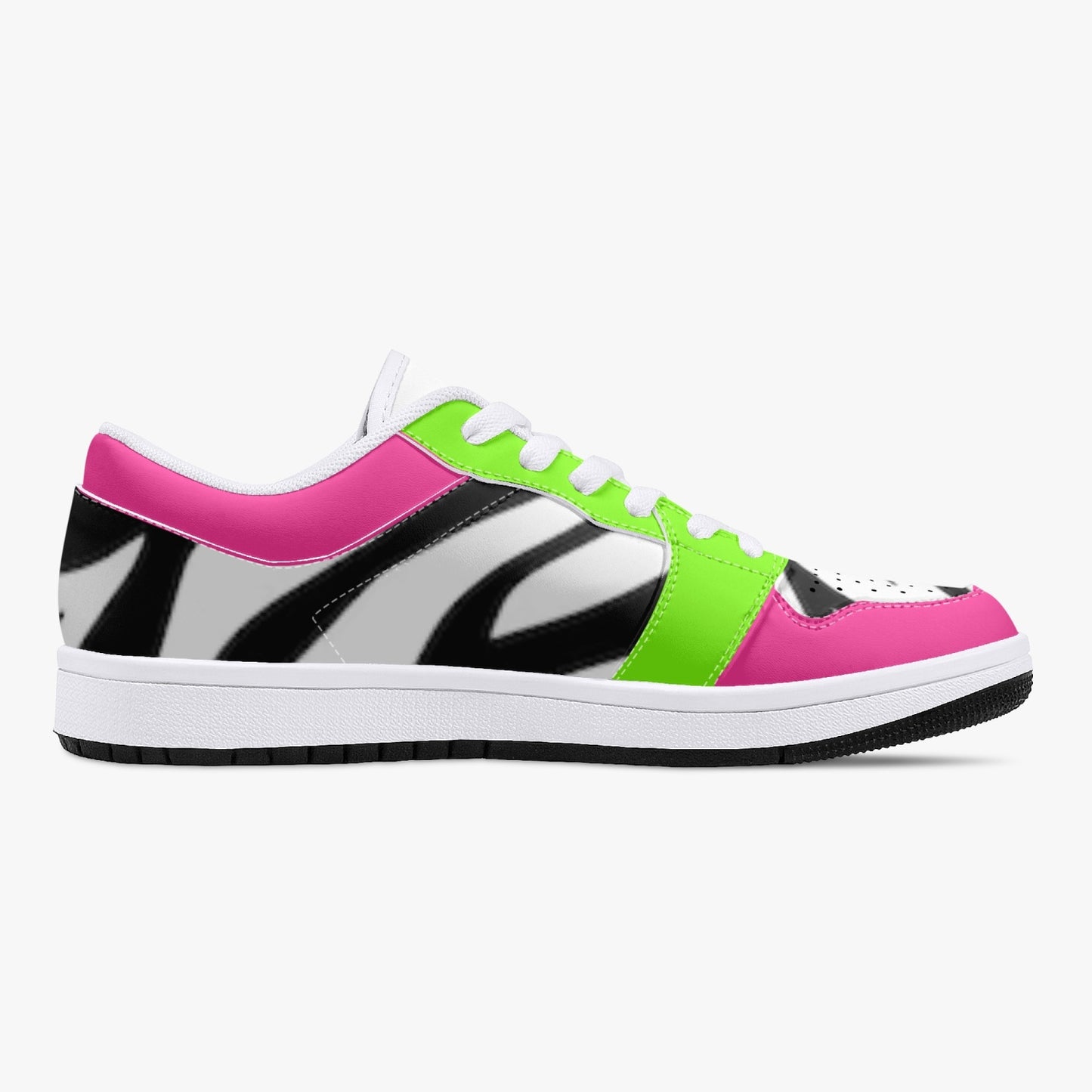 Smyly Sickwitit Low-Top Leather Sneakers - White/Black