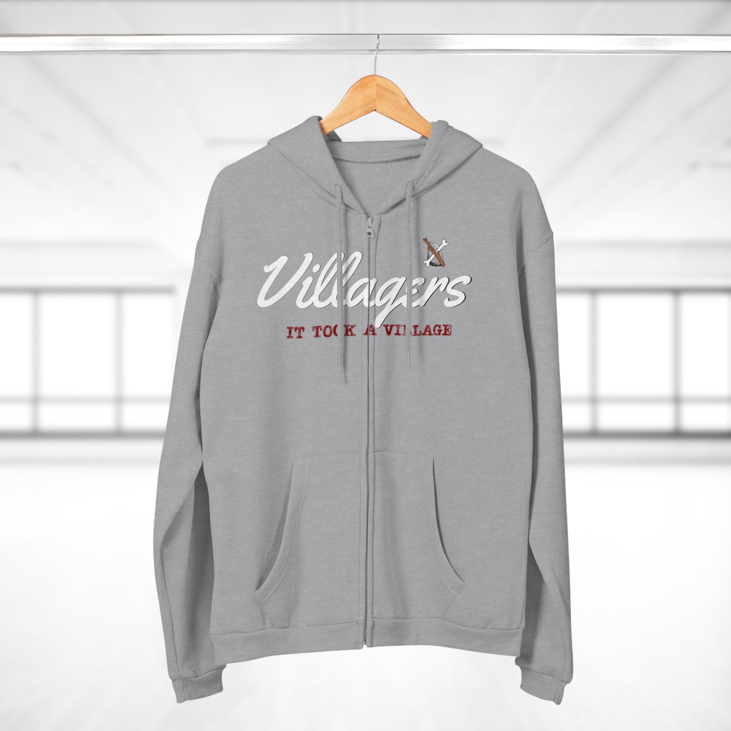 Villagers Zip Hoodie - Cozy Unisex Sweatshirt for Community Lovers