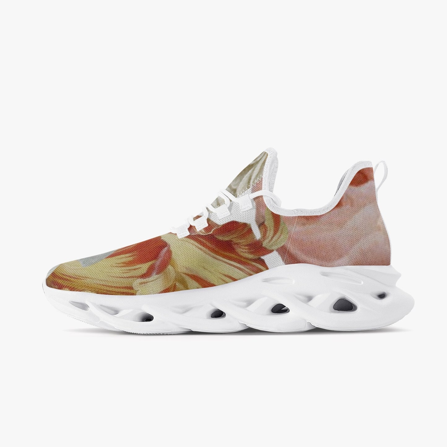 Flooded Vibes Mesh Knit Sneakers - White