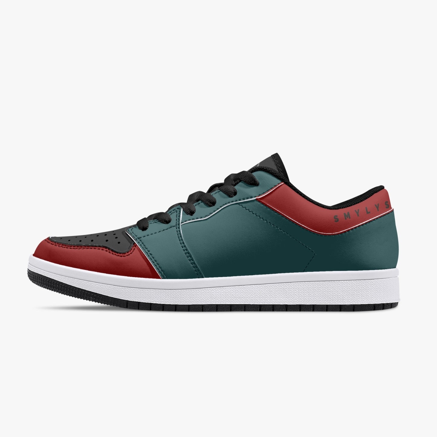 Smyly Sickwitit Low-Top Leather Sneakers - White/Black
