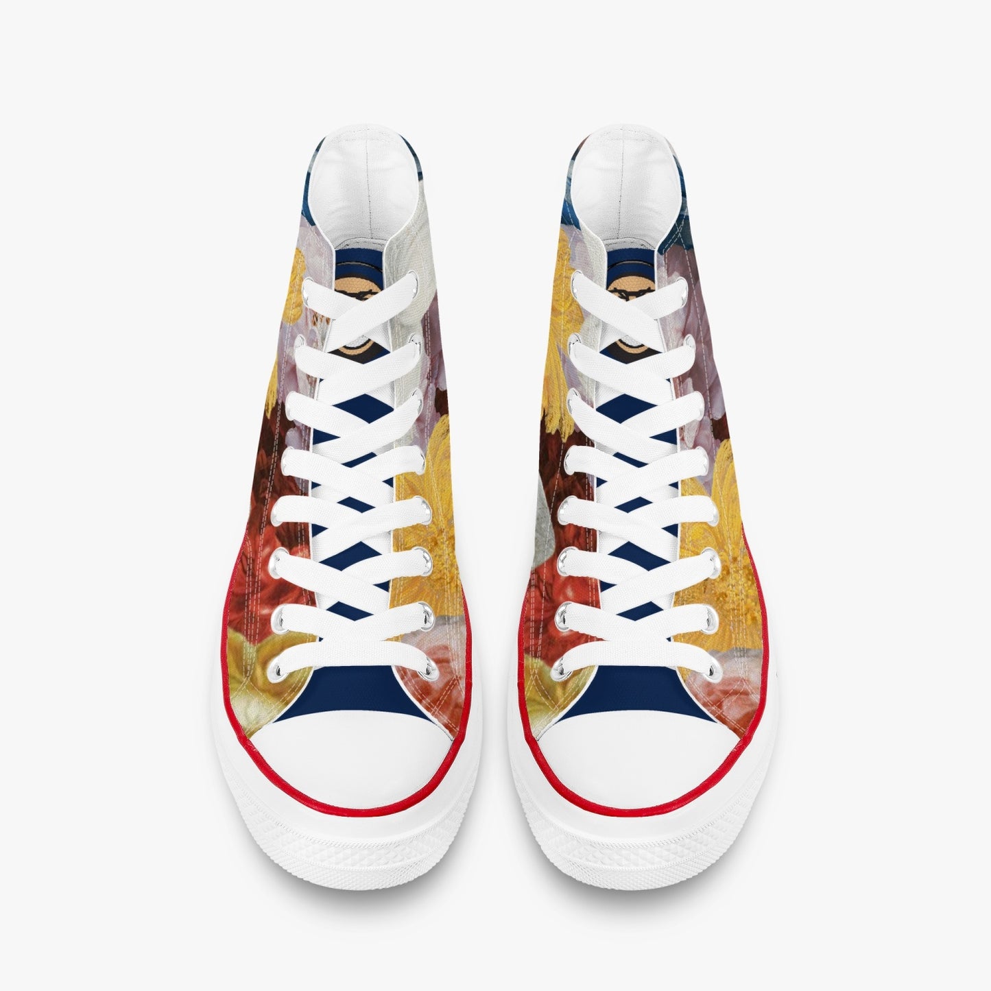 Flooded Vibes High-Top Canvas Shoes - White
