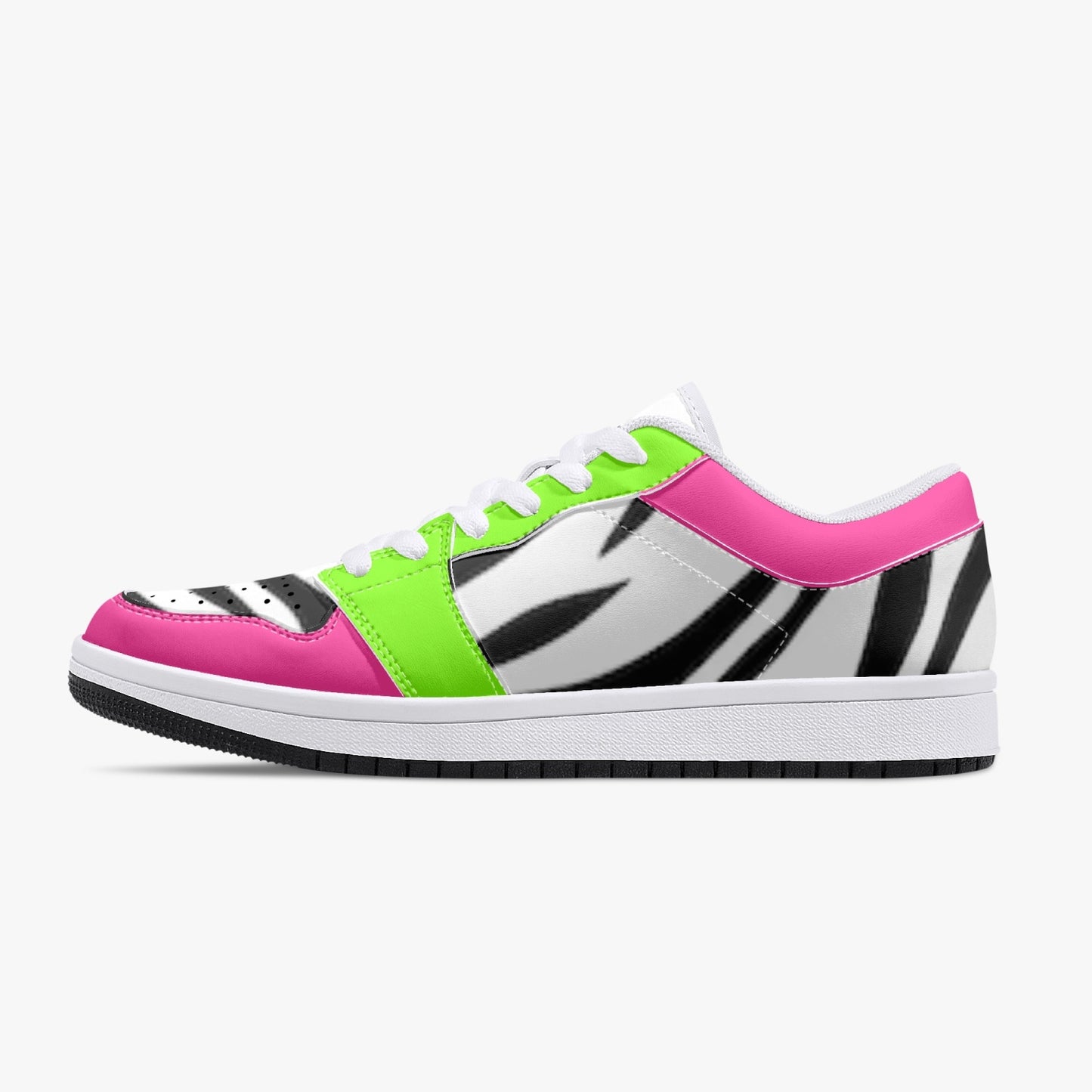 Smyly Sickwitit Low-Top Leather Sneakers - White/Black