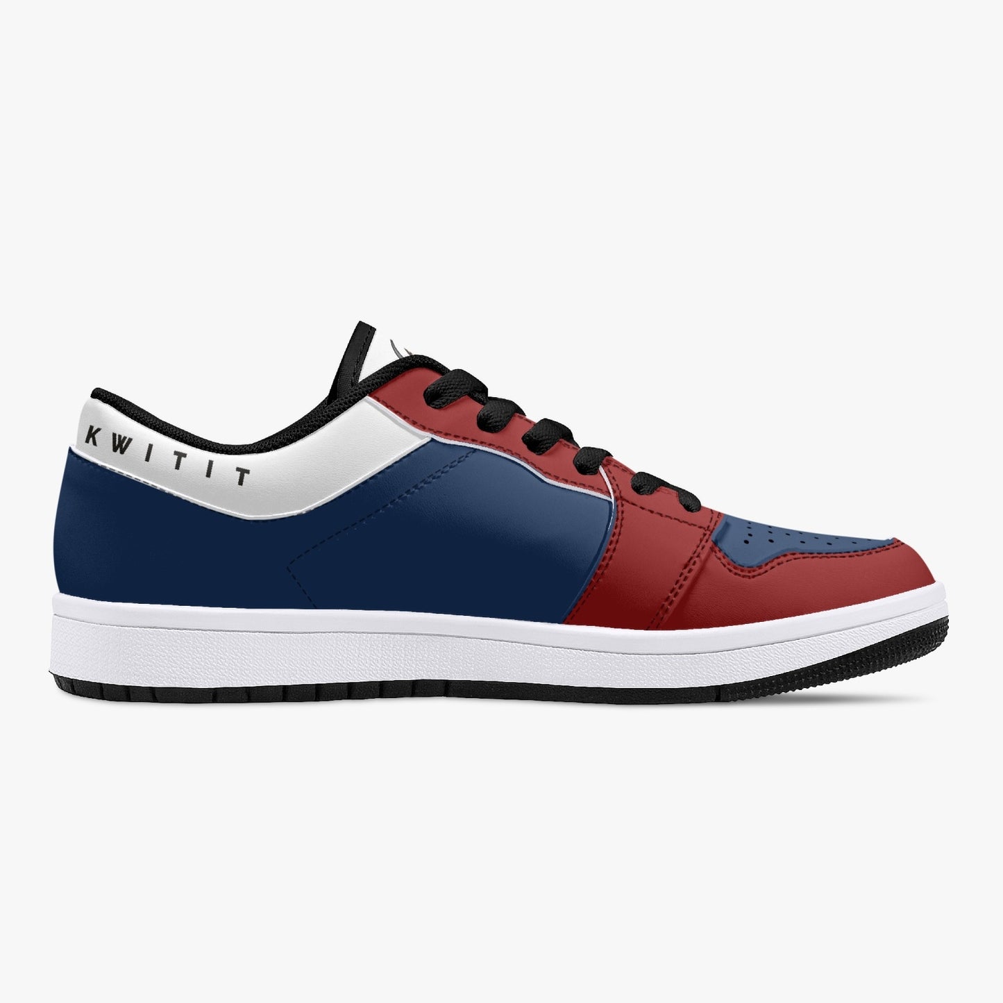 Smyly Sickwitit Low-Top Leather Sneakers - White/Black