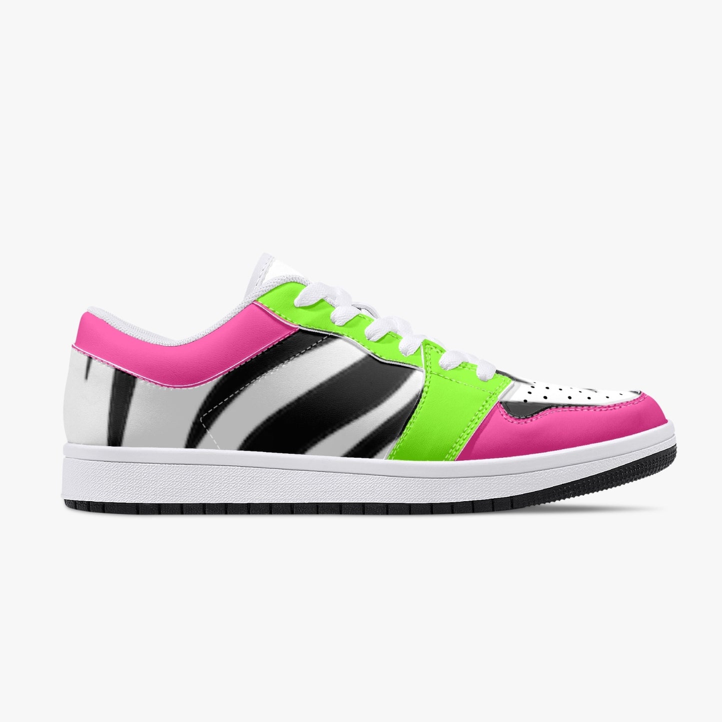 Smyly Sickwitit Low-Top Leather Sneakers - White/Black