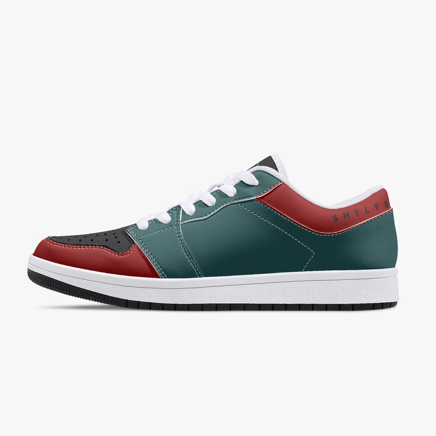 Smyly Sickwitit Low-Top Leather Sneakers - White/Black