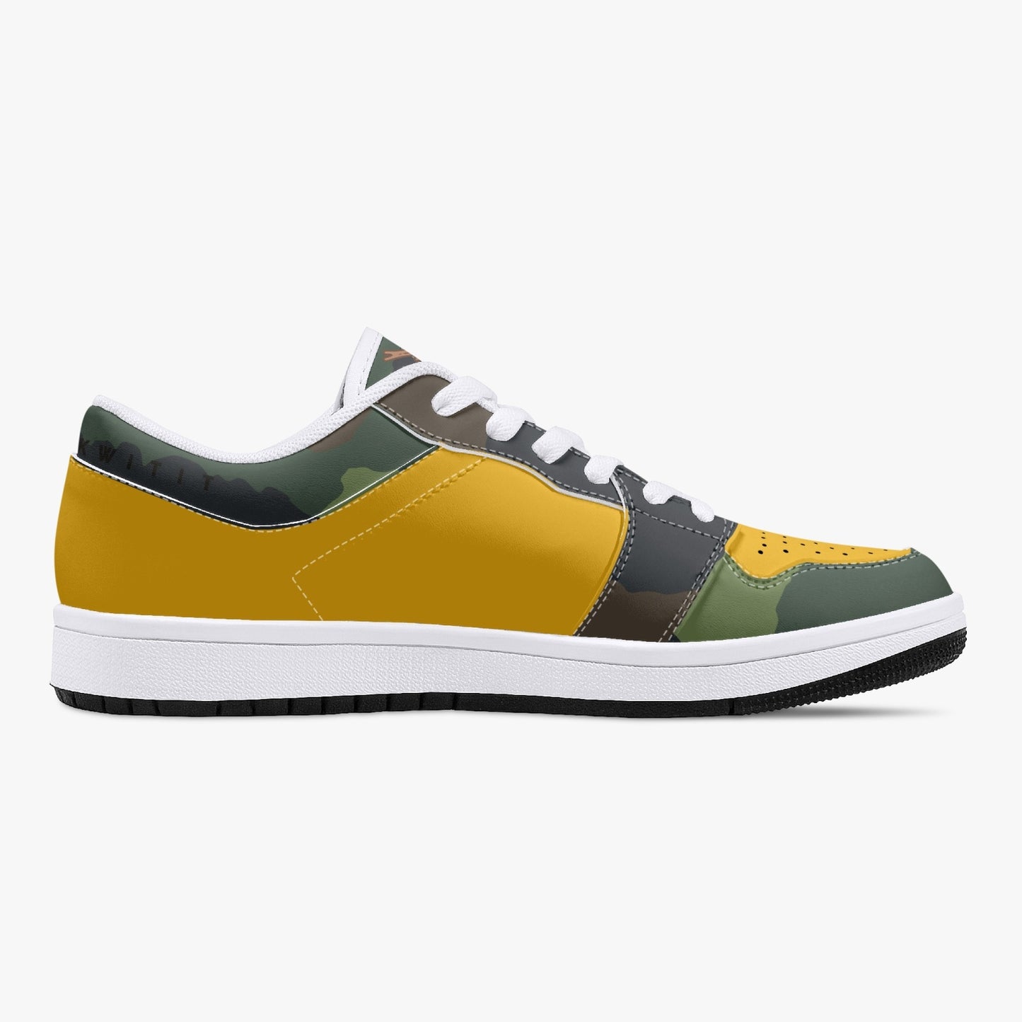 Smyly Sickwitit Low-Top Leather Sneakers - White/Black