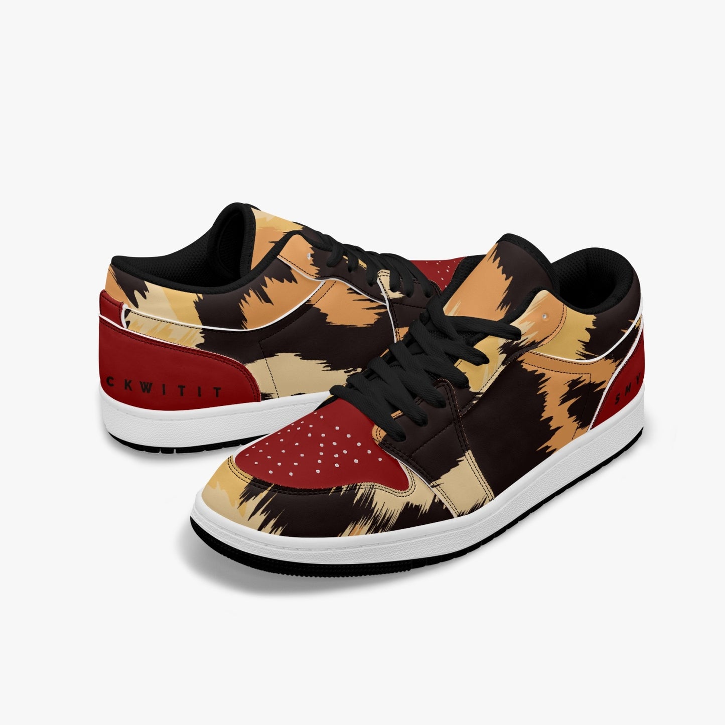 Flooded Jungle Type 2 Low-Top AJ1 Leather Sneakers