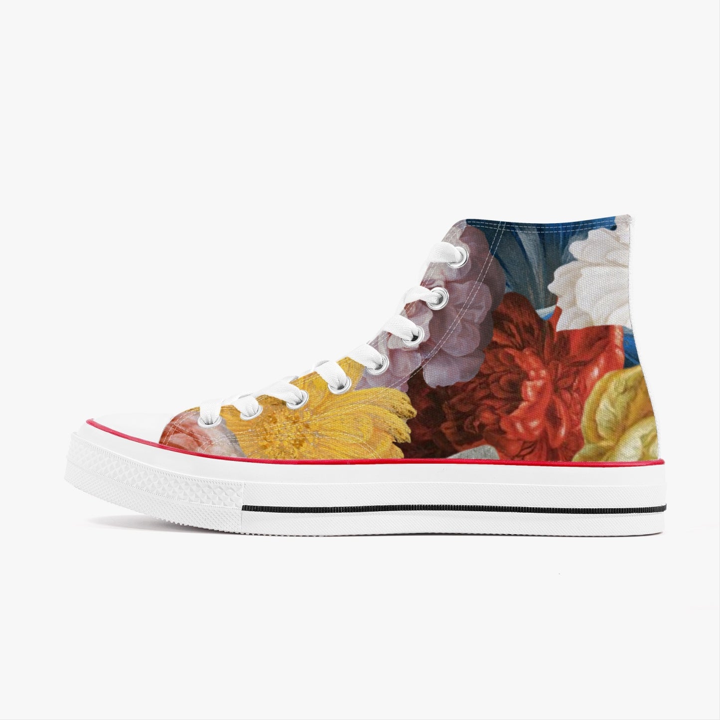 Flooded Vibes High-Top Canvas Shoes - White