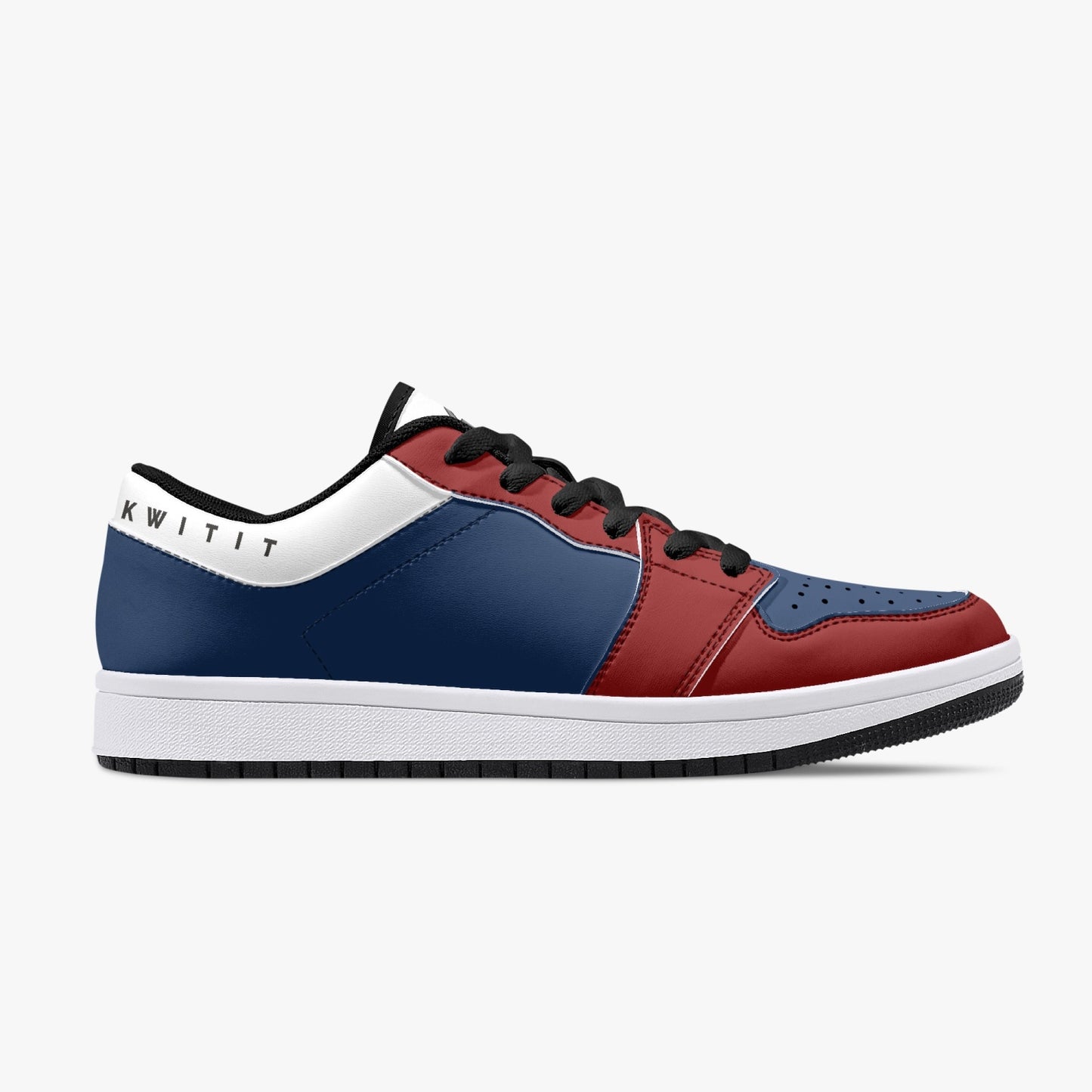 Smyly Sickwitit Low-Top Leather Sneakers - White/Black