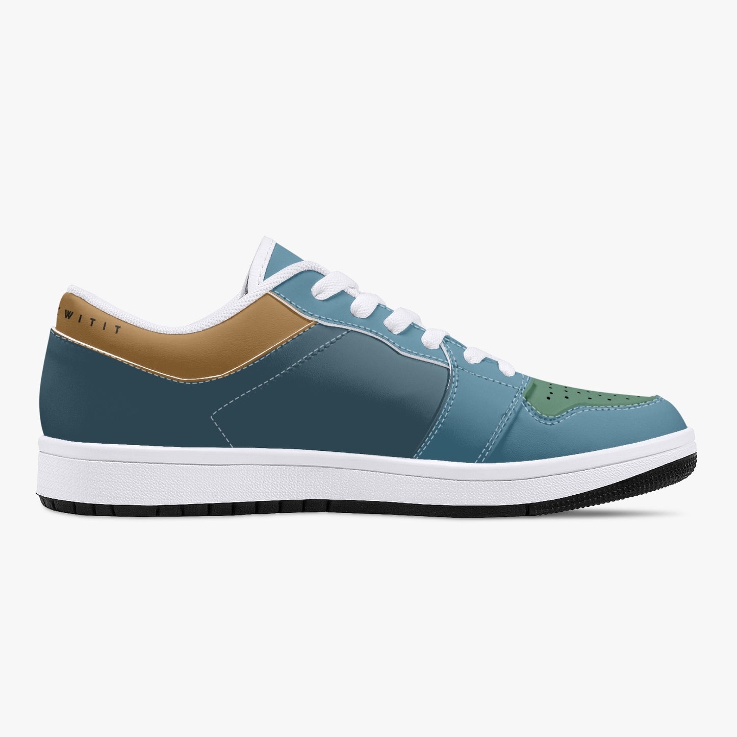 Smyly Sickwitit Low-Top Leather Sneakers - White/Black