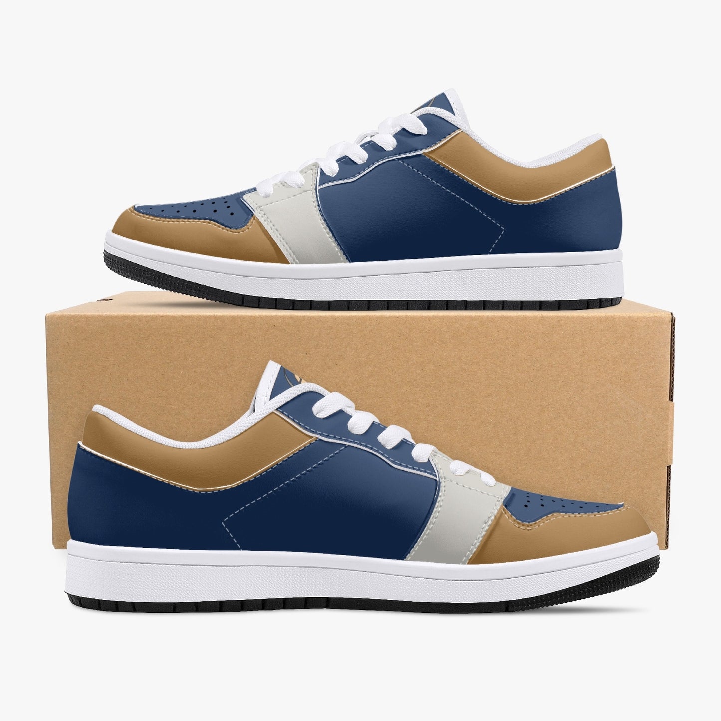 Smyly Sickwitit Low-Top Leather Sneakers - White/Black