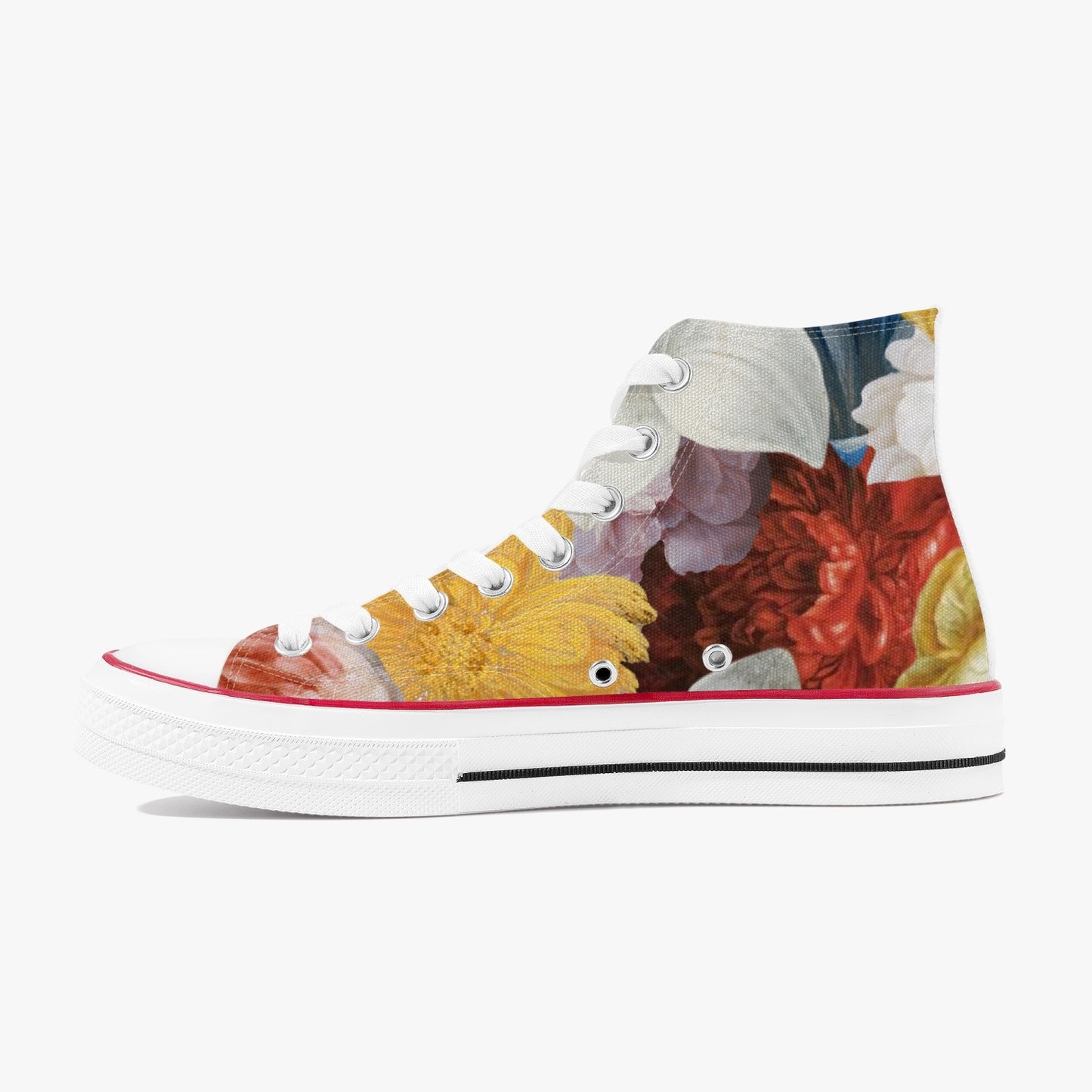 Flooded Vibes High-Top Canvas Shoes - White