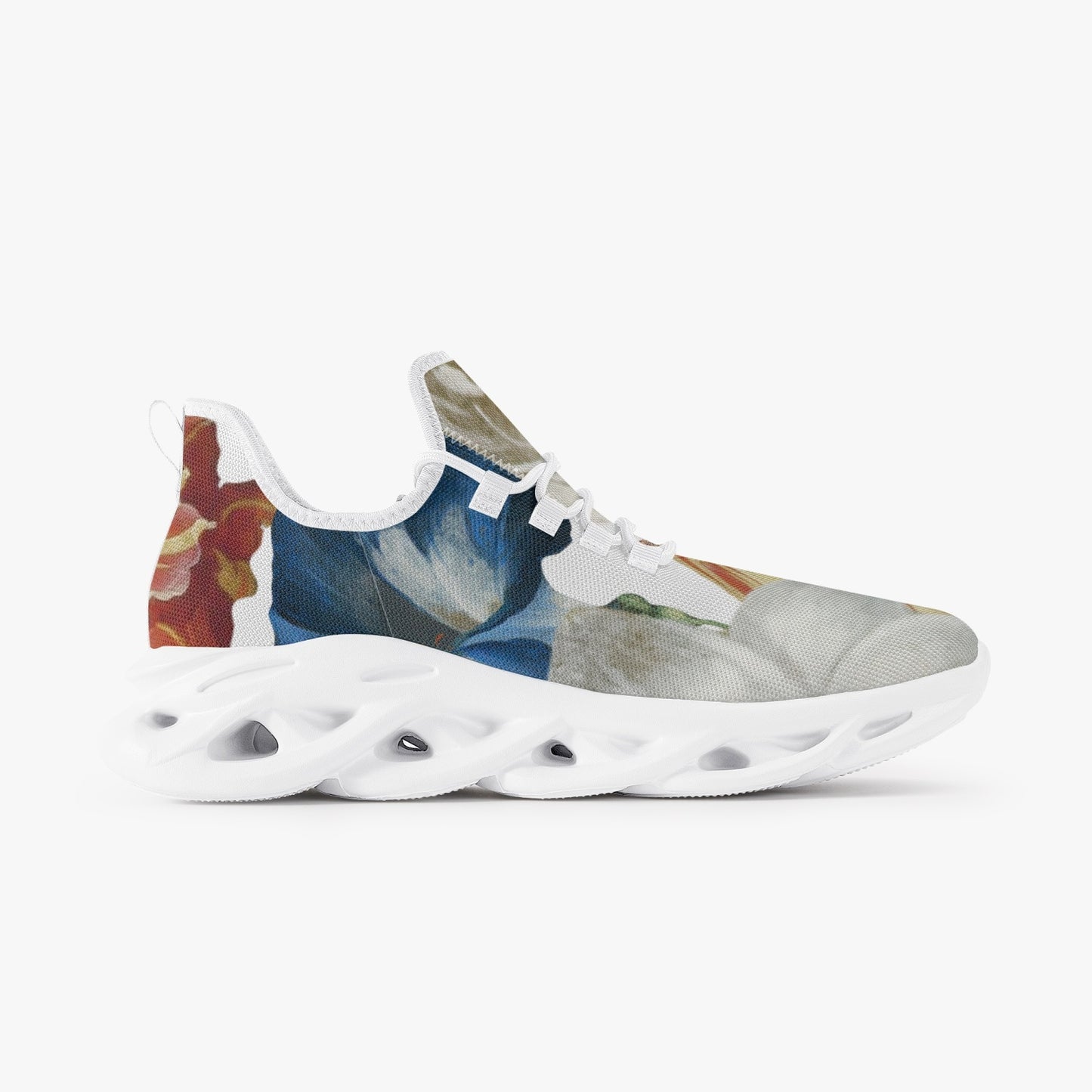Flooded Vibes Mesh Knit Sneakers - White