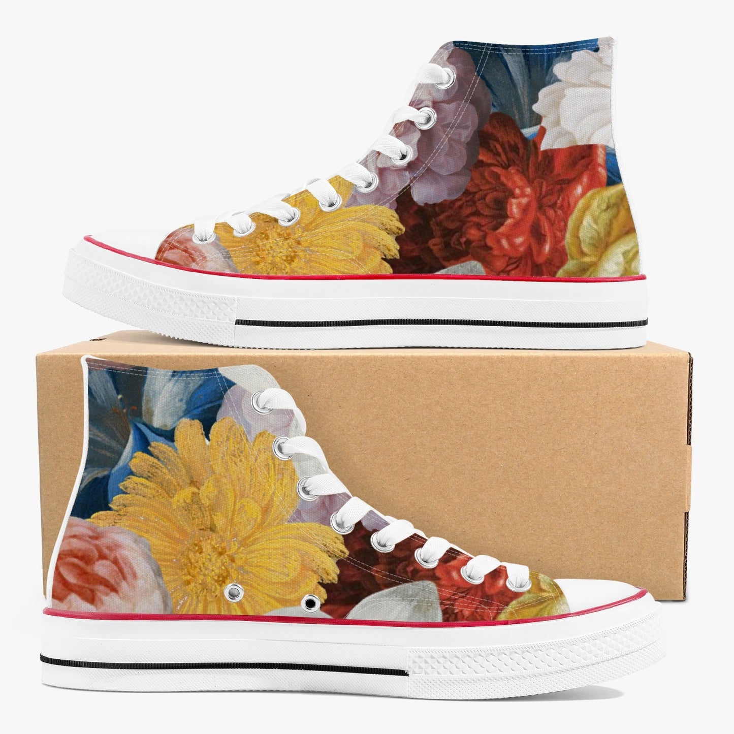 Flooded Vibes High-Top Canvas Shoes - White