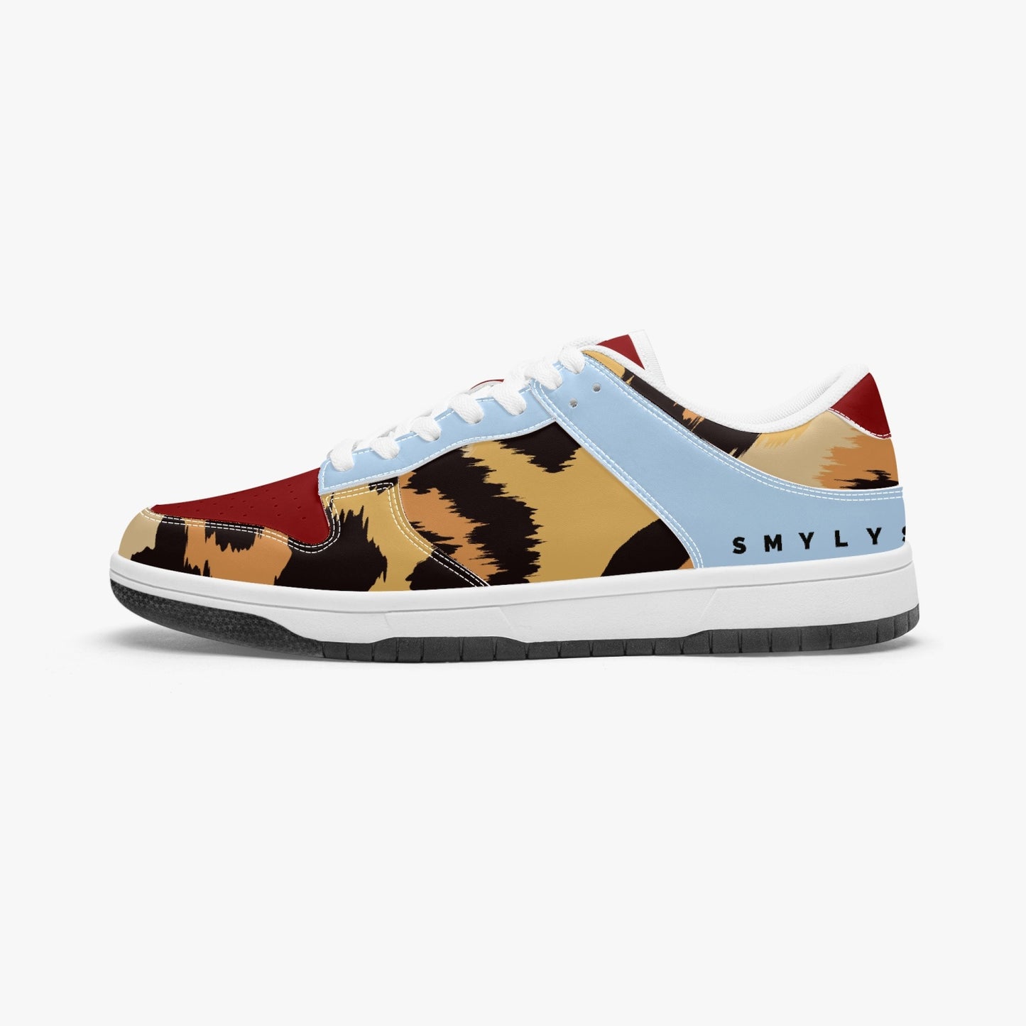 Flooded Dunk Stylish Low-Top Leather Sneakers