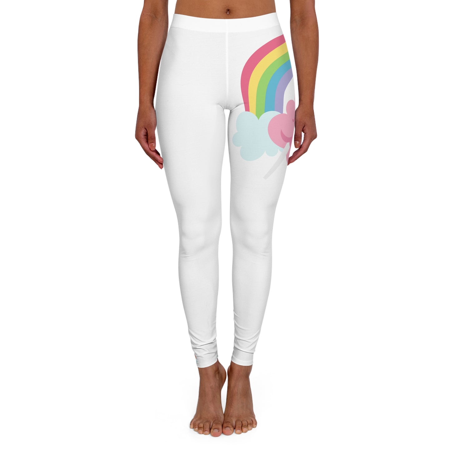 Cotton Candy Clouds Women's Spandex Leggings