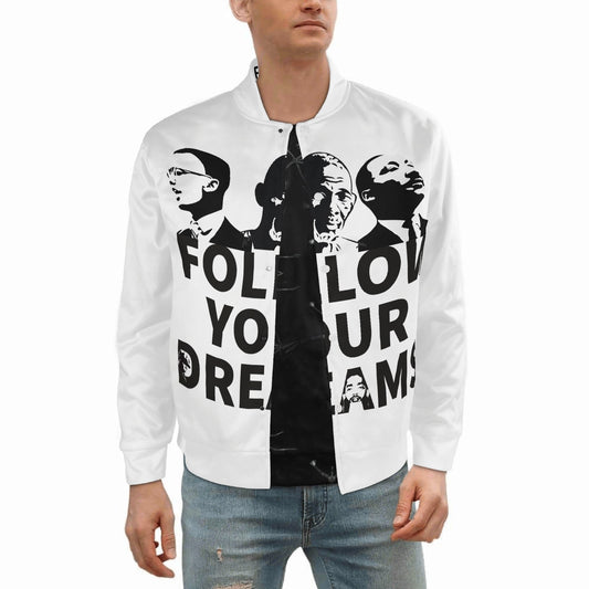 Follow Your Dreams Unisex Fashion Baseball Jacket