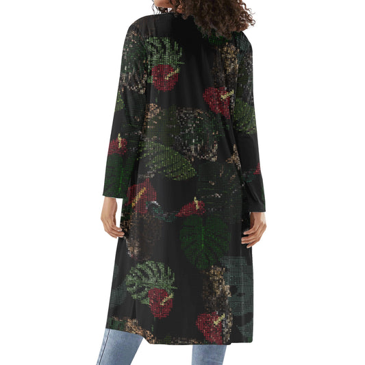 FLOODED Womens Long Flowy Lightweight Kimono Cardigans