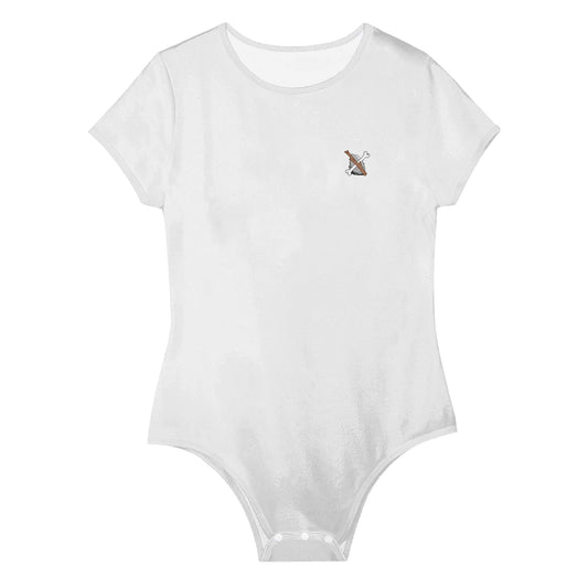 SSB Womens Crew Neck Short Sleeve Slim Fit Bodysuit