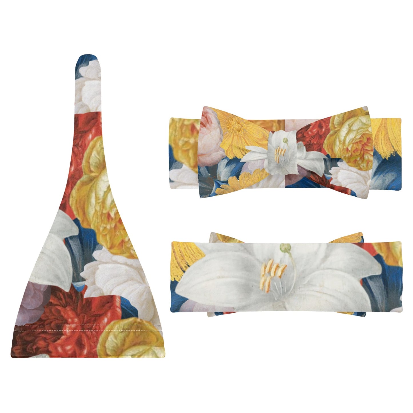 Flooded Vibes Newborn 3 Pcs for Beanie Baby Hat Hairband Blanket