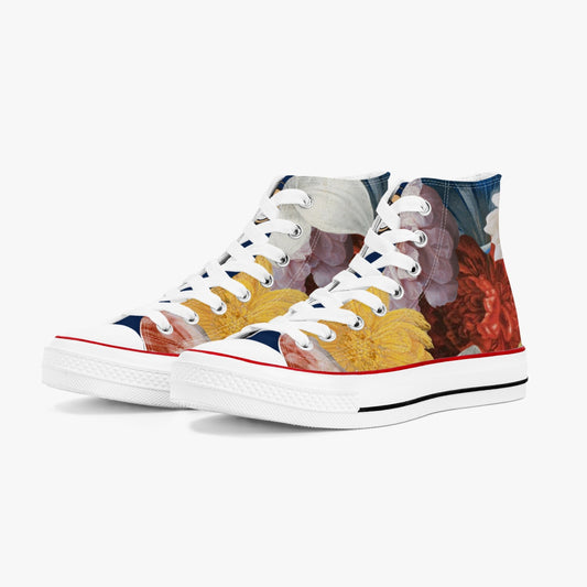 Flooded Vibes High-Top Canvas Shoes - White