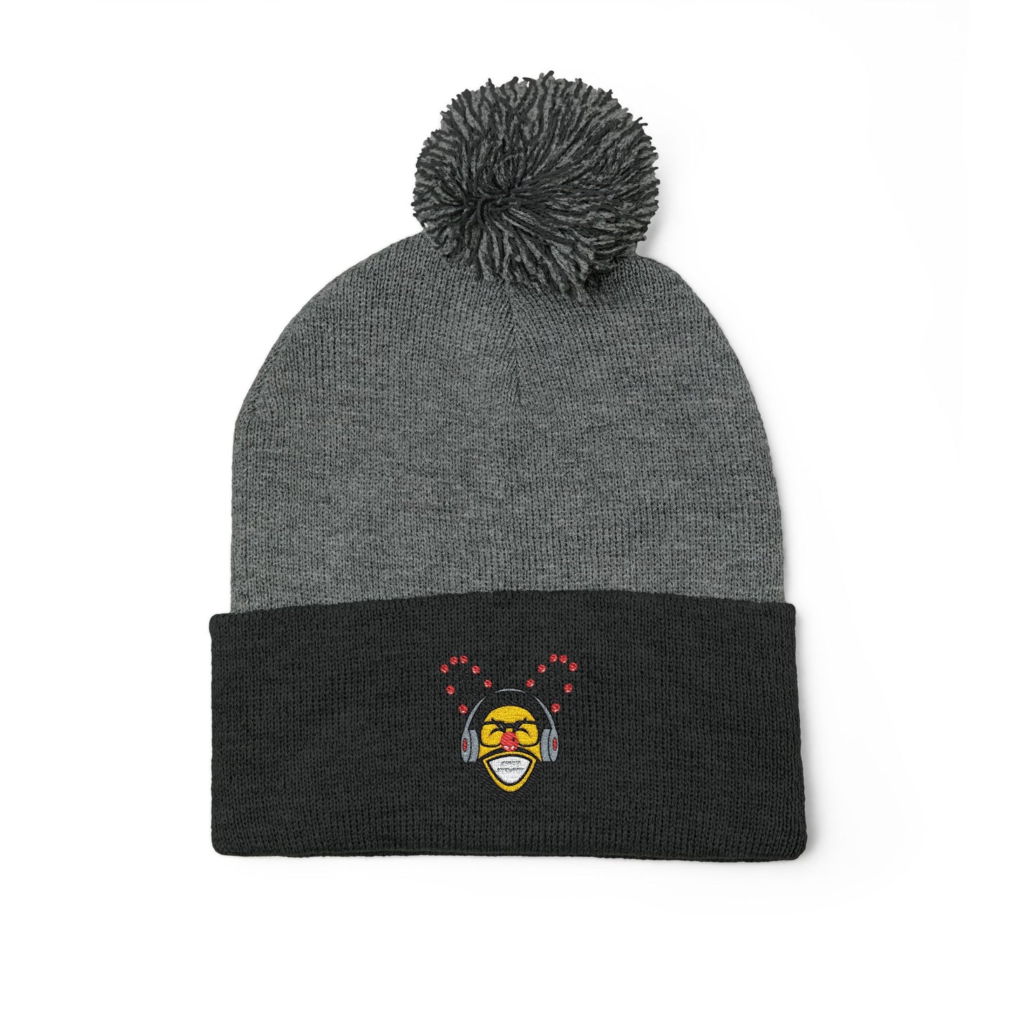Flooded Christmas Pom-Pom Knit Cap