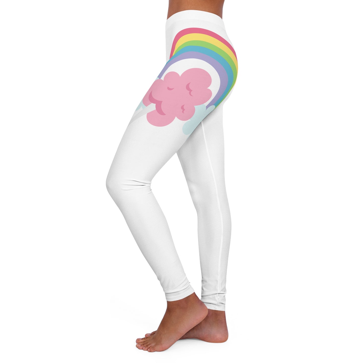 Cotton Candy Clouds Women's Spandex Leggings