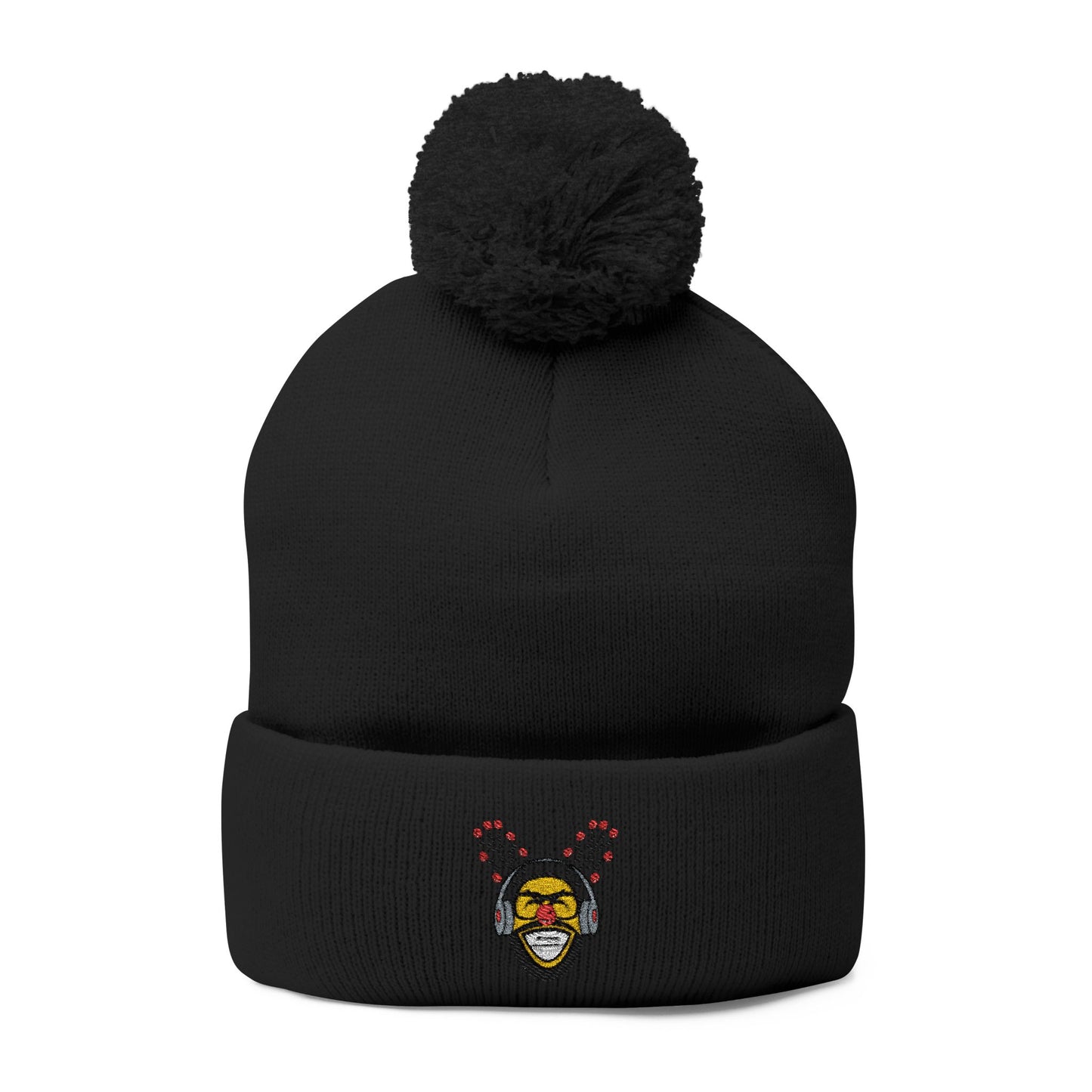 Flooded Christmas Pom-Pom Knit Cap