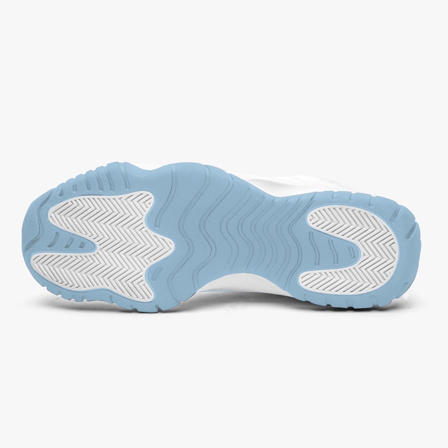 Cotton Candy Clouds Basketball Sneakers -Blue Sole